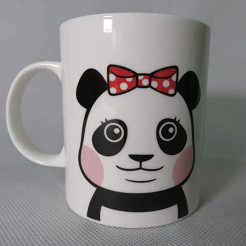 Милые Kawaii Мультфильм Ms/Mr панда кружки ручной работы керамическая чашка бутылки
