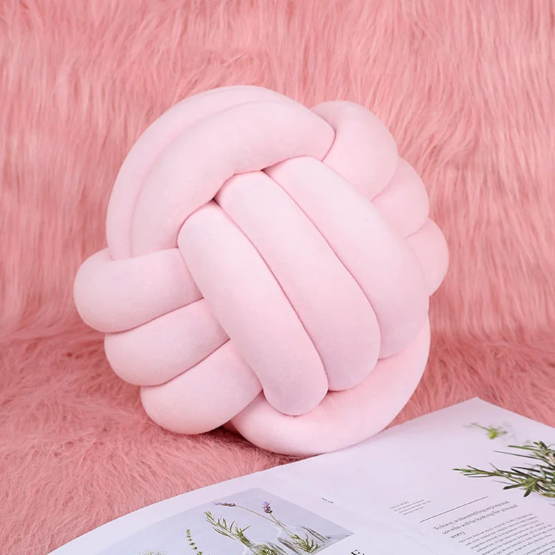 Cojines decorativos para диванная подушка с узлом coussin в скандинавском стиле Бархатная подушка ручной работы Подушка для украшения спальни