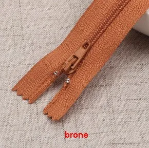 brone 10 шт./лот 20 см Длина красочные нейлоновые молнии по индивидуальному заказу Портплед швейные изделия ручной работы DIY аксессуары 40 Цвета P080 - Цвет: brone