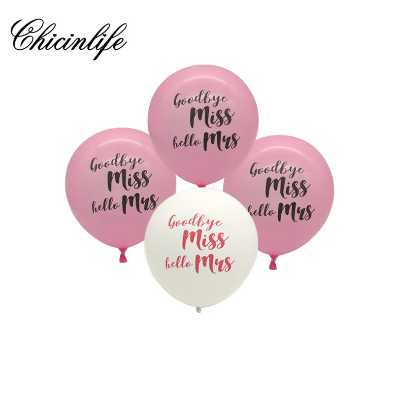 Фольгированные шары с надписью Miss to Mrs Chicinlife Свадебный декор для девичника