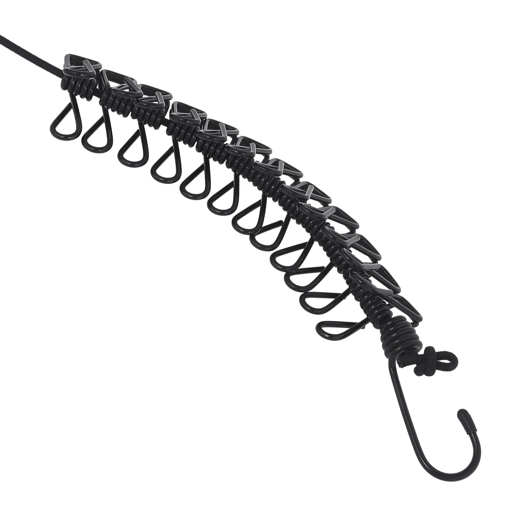 Вешалка для белья эластичная вешалка с 12 зажимами дома носков нижнего