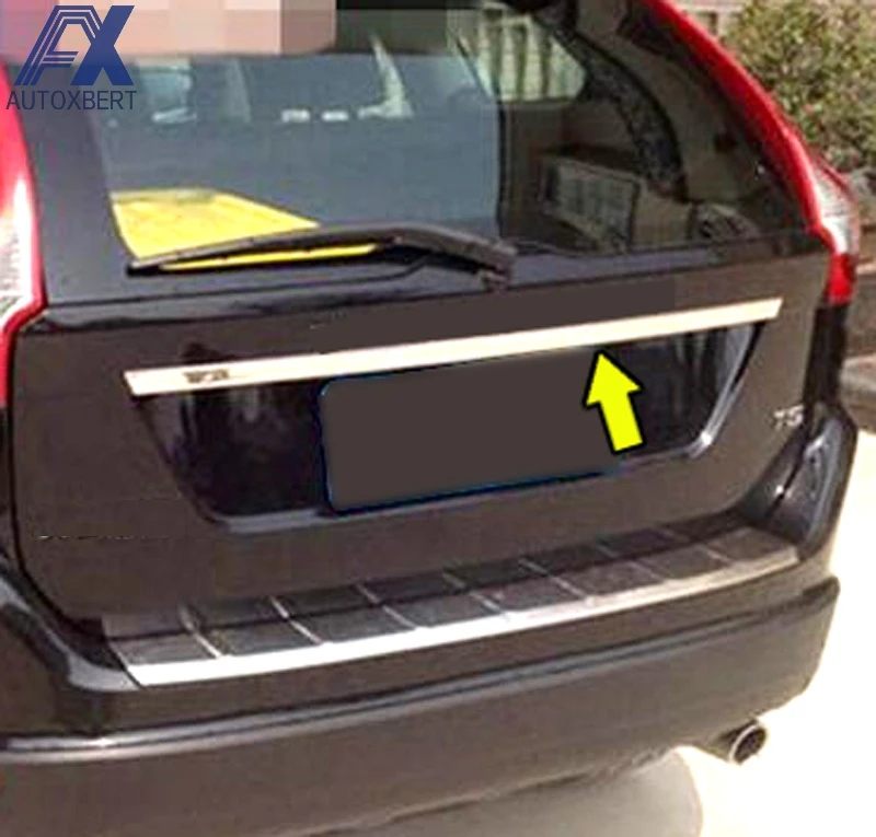 AX для VOLVO XC60 2009 2014 литьевая дверь багажника Ручка полоса акцент гарнир стиль хром