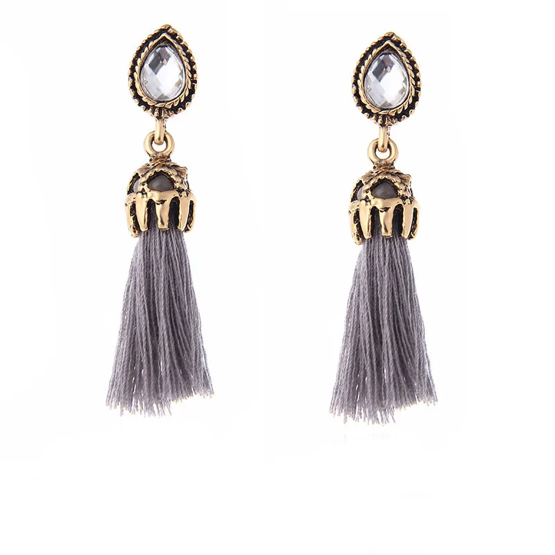 Горячие Для женщин длинные Медь серьги с подвесками из циркона модные украшения