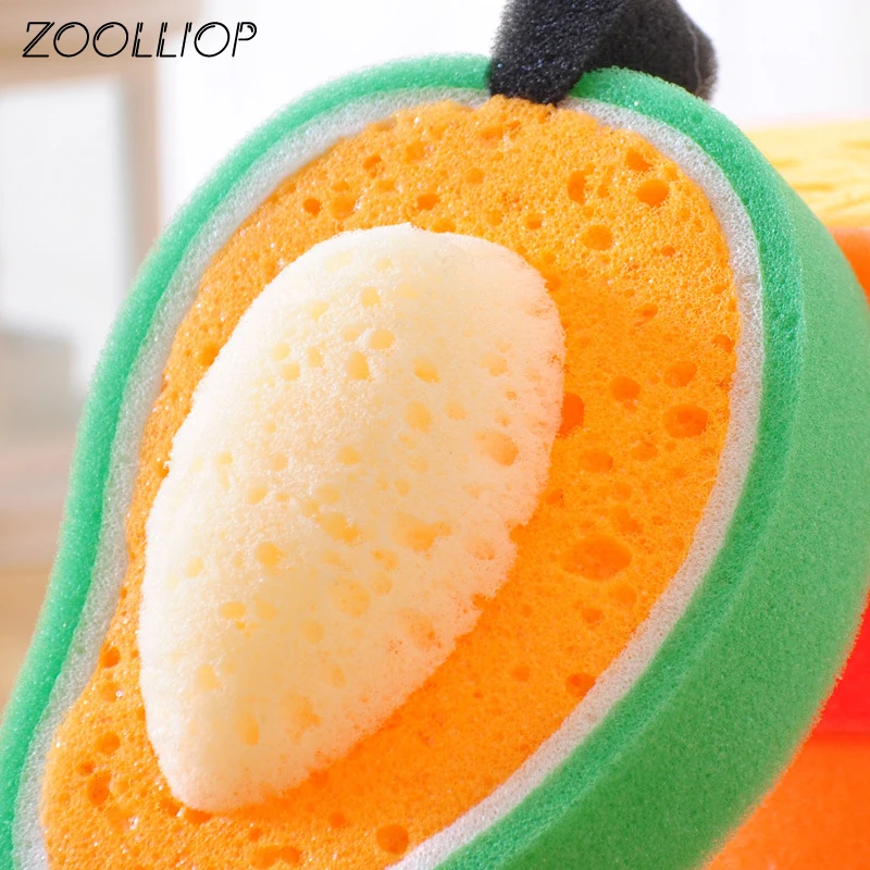 Кухонный инструмент для мытья посуды креативный фруктовый детский душ мягкая