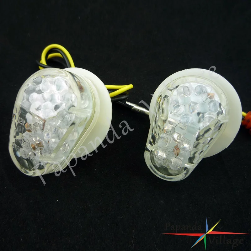 15x LED Clear мотоцикл смывное крепление указатель поворота Мотоцикл Янтарный мигалка