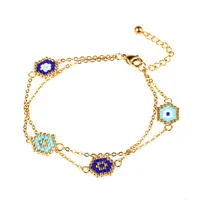 JOYE унисекс летние пляжные радужные винтажные женские браслеты из бисера Boho String очаровательный браслет тканые ювелирные изделия браслет мужской браслет