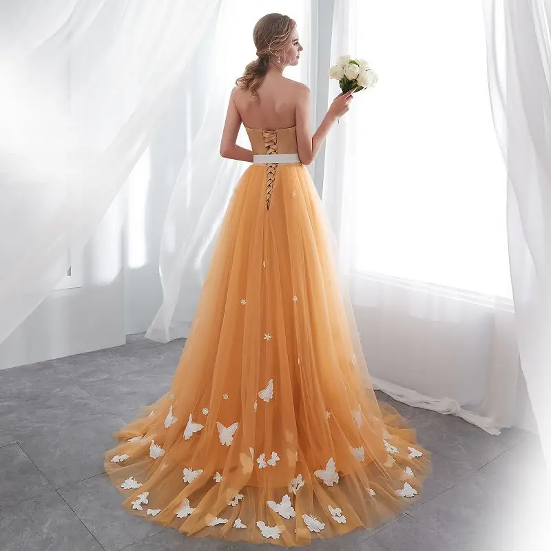 Vestido de festa A Line Длинные вечерние платья из тюля свадебное платье красота без