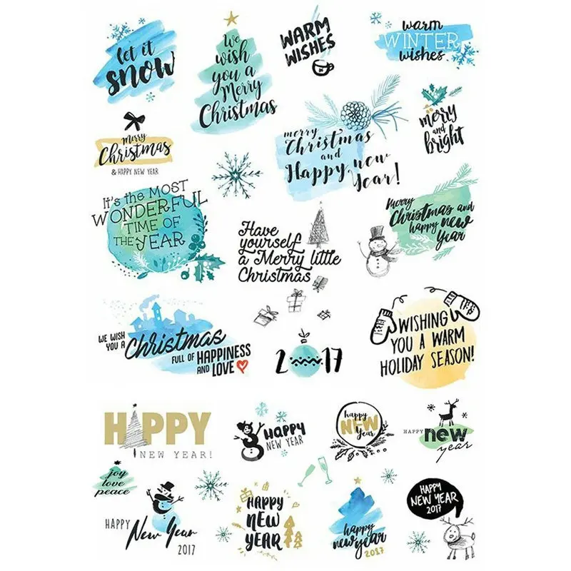 2 шт красочные благословит слова сделай сам Uncut украшения для скрапбукинга