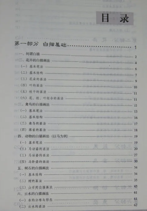 Китайская книга рисование линий для начинающих китайская птица цветок ландшафт