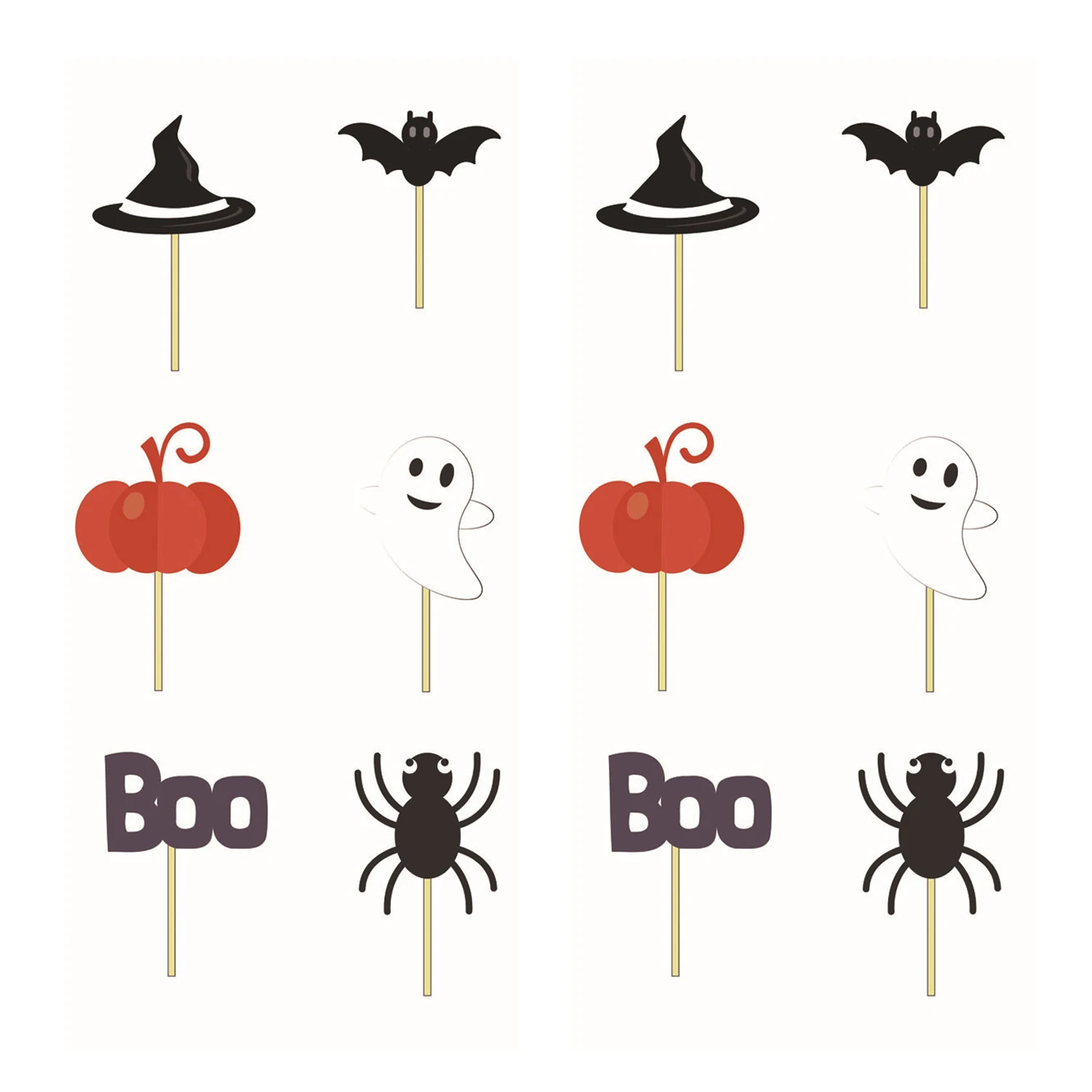 Behogar 12 шт. в упаковке для капкейка бумажные Формы кексов набор Хэллоуина