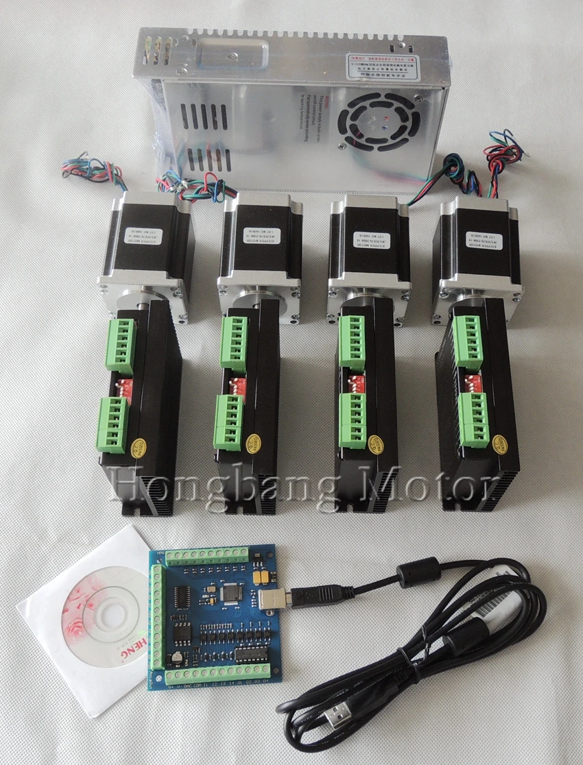 Доставка из ЕС CNC USB 4 оси в комплекте шт. TB6600 Драйвер шагового двигателя + mach3 карта