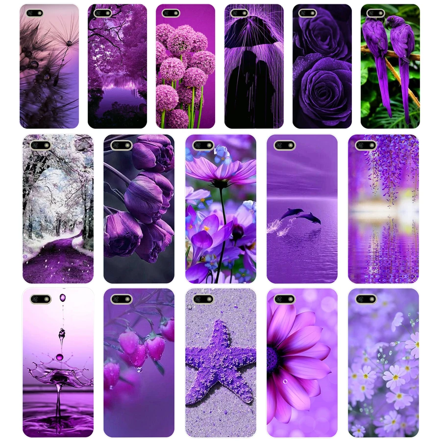 269H infinity on purple Soft Silicone Tpu Cover Case for huawei Honor 7a pro 7x play case | Мобильные телефоны и