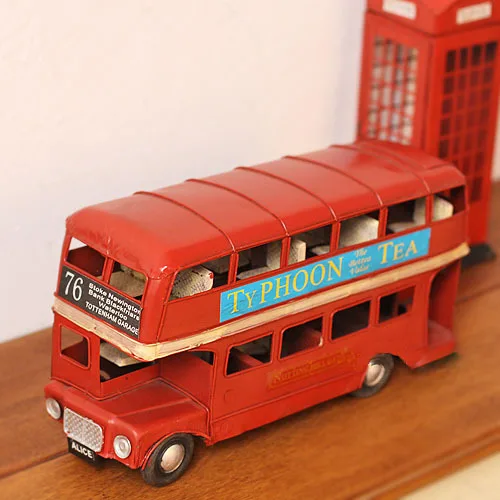 Бесплатная доставка! Лондонский уличный Железный двухэтажный автобус модель