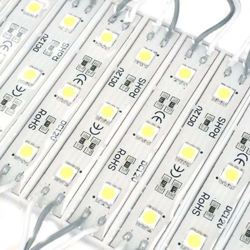20 штук светодиодный 5050 3 модуль 12V Водонепроницаемый белый/теплый