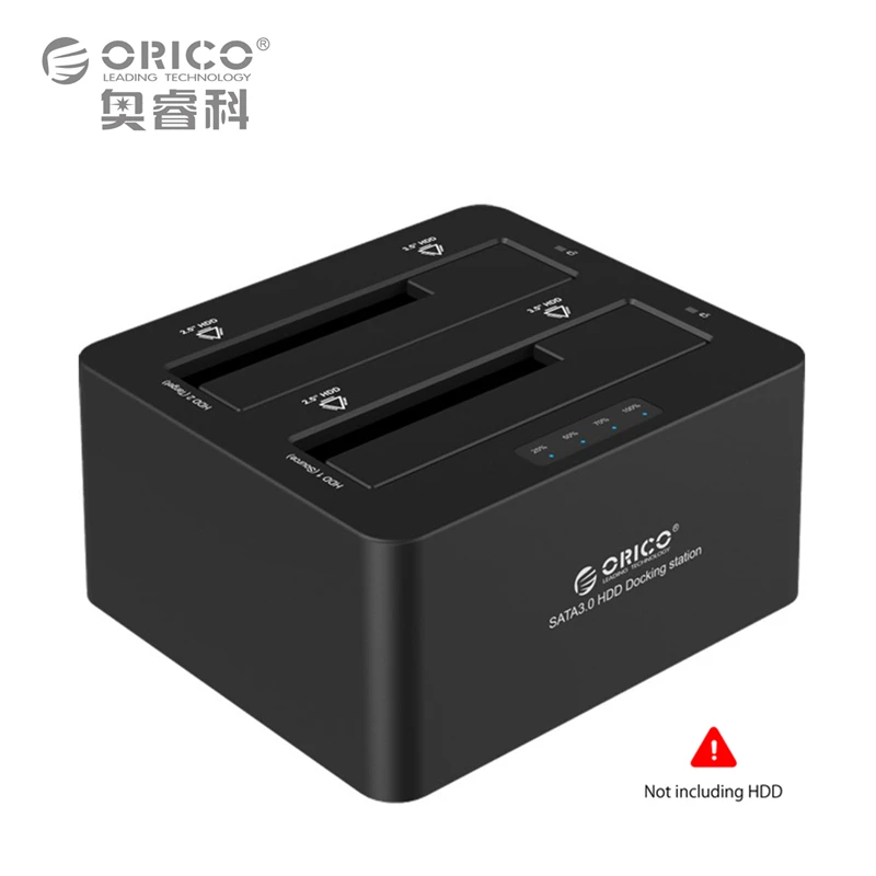 Двойной Бей внешний жесткий диск Док станция 2.5 3.5 USB3.0 к SATA3.0 HDD Оффлайн клон
