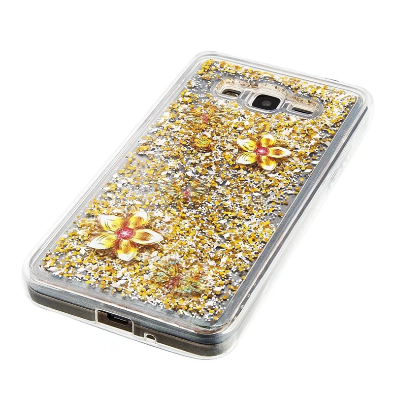 Зыбучие пески flash Косметическая пудра динамический ТПУ чехол для телефона Samsung