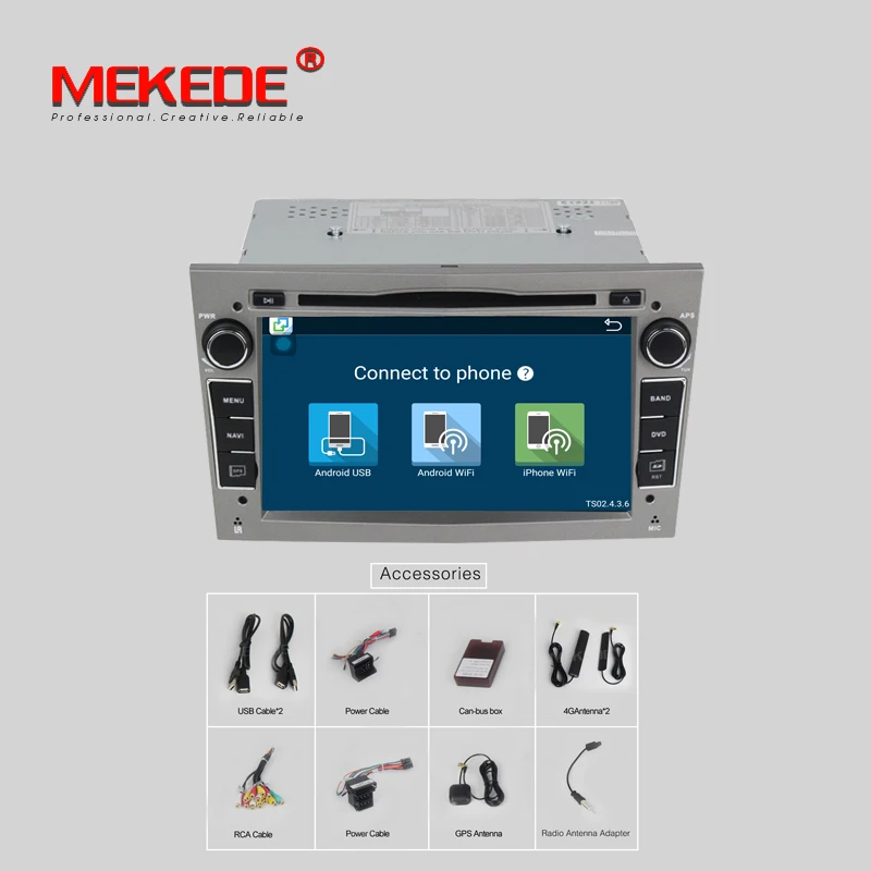 HD 1024X600 экран Android 7 1 2G ram автомобильный dvd-плеер для Opel Astra Vectra Antara Zafira с Wifi BT Радио