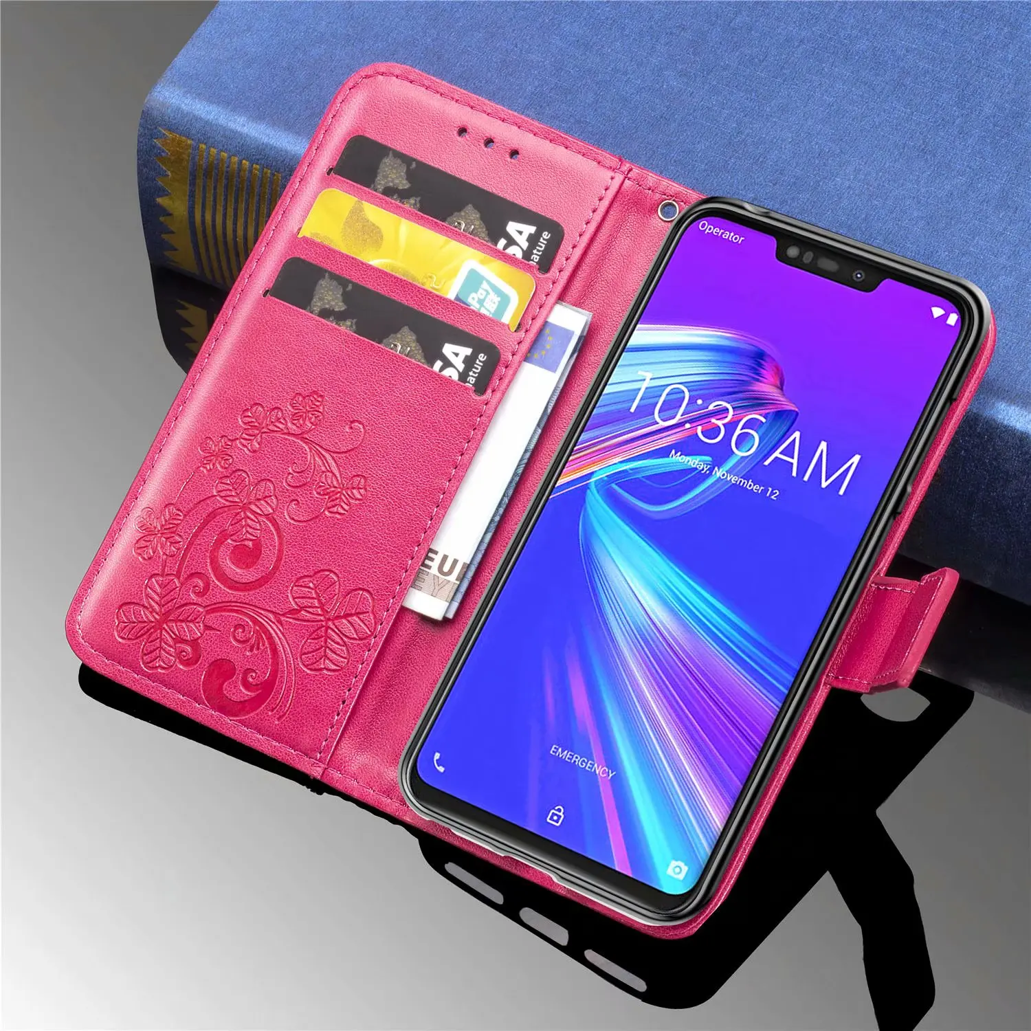 Кожаный чехол-книжка для Asus Zenfone 3 Max ZC520TL ZC521TL 4 Max ZC551KL ZB555KL Max Pro(M2) ZB631KL ZB633KL(M1) ZB601KL