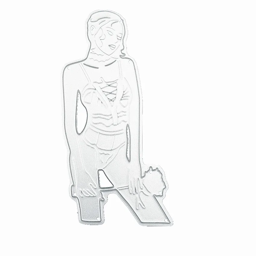 Высекальные штампы кулиска горячая девушка игрушка металлическое ремесло