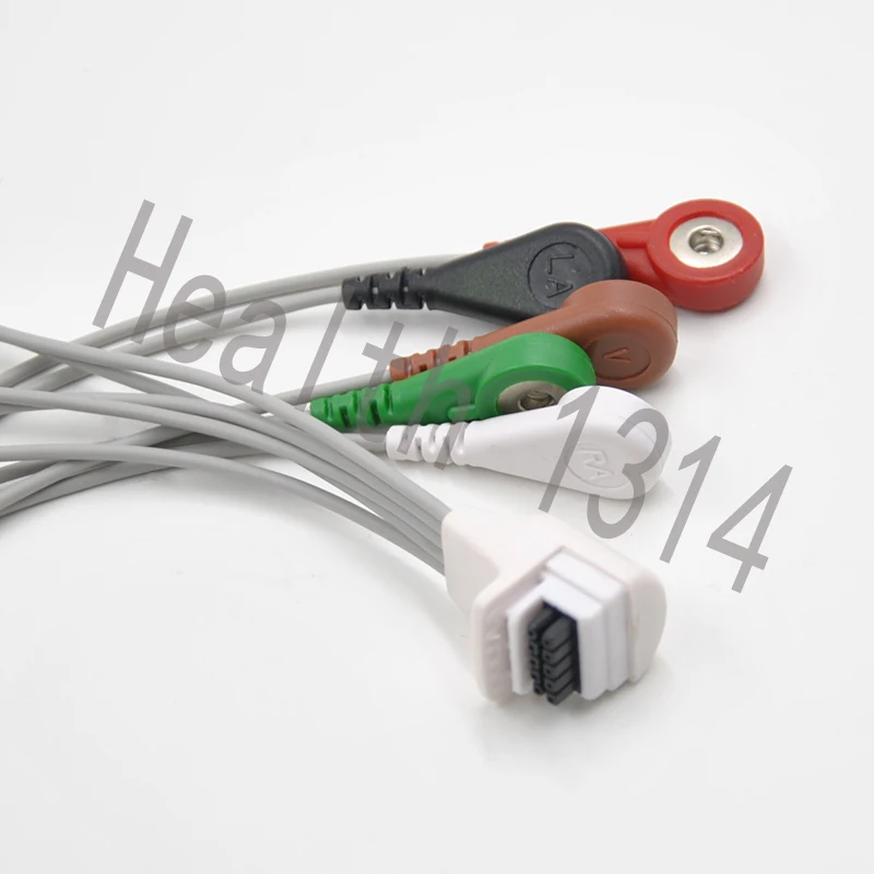 Совместим с кабелем Мортара H3 Snap AHA 5 Lead ECG Holter| |