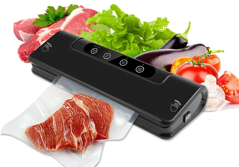 Бытовая пищевая вакуумная упаковочная машина пленочный герметик Вакуумный упаковщик с шт. 15 шт. мешков машина вакуумная пищевая упаковочная машина