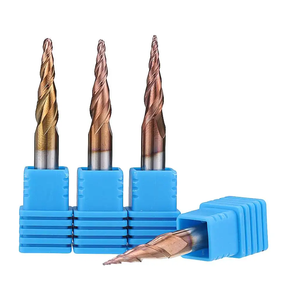 R0.25/R0.5/R0.75/R1.0* 20* D6* 50 2 флейты конические сферические Концевая фреза HRC50 фреза