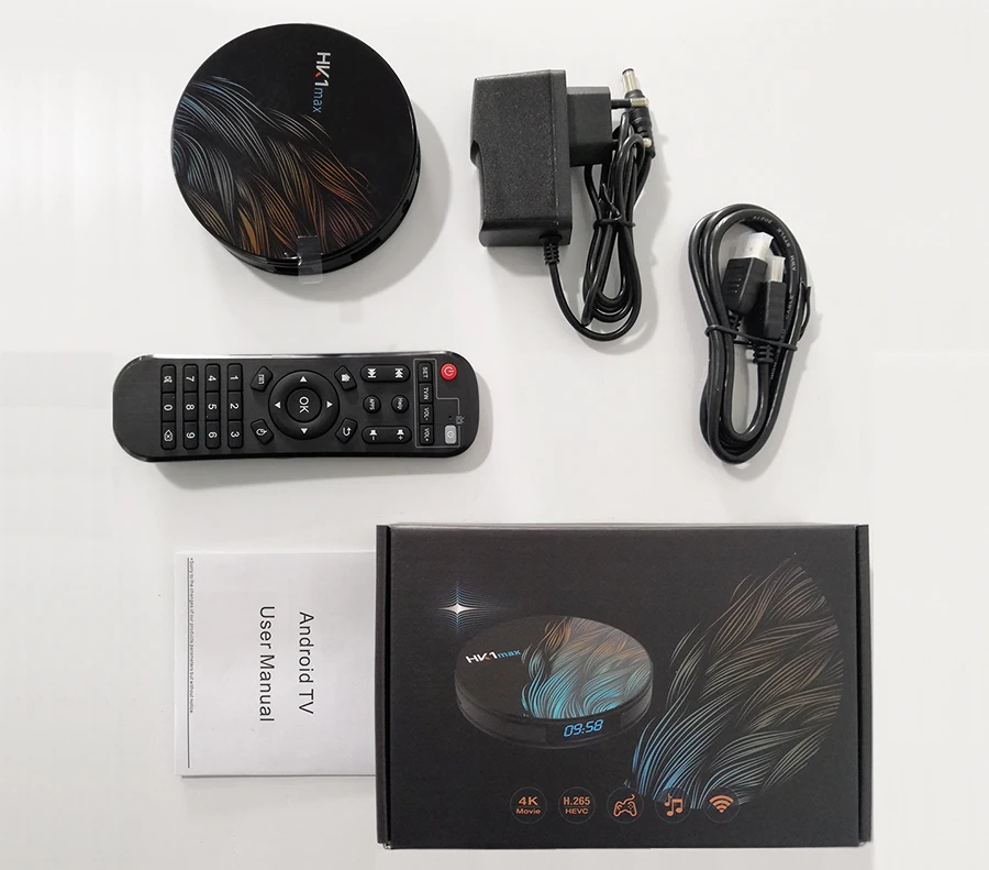 5 шт. в партии Android 9,0 HK1 MAX Smart tv Box 2,4G/5G Wifi RK3328 Четырехъядерный 4K HD мини ТВ-приставка BT 4,0 DDR3 4 ГБ 32 ГБ 64 Гб HK1MAX