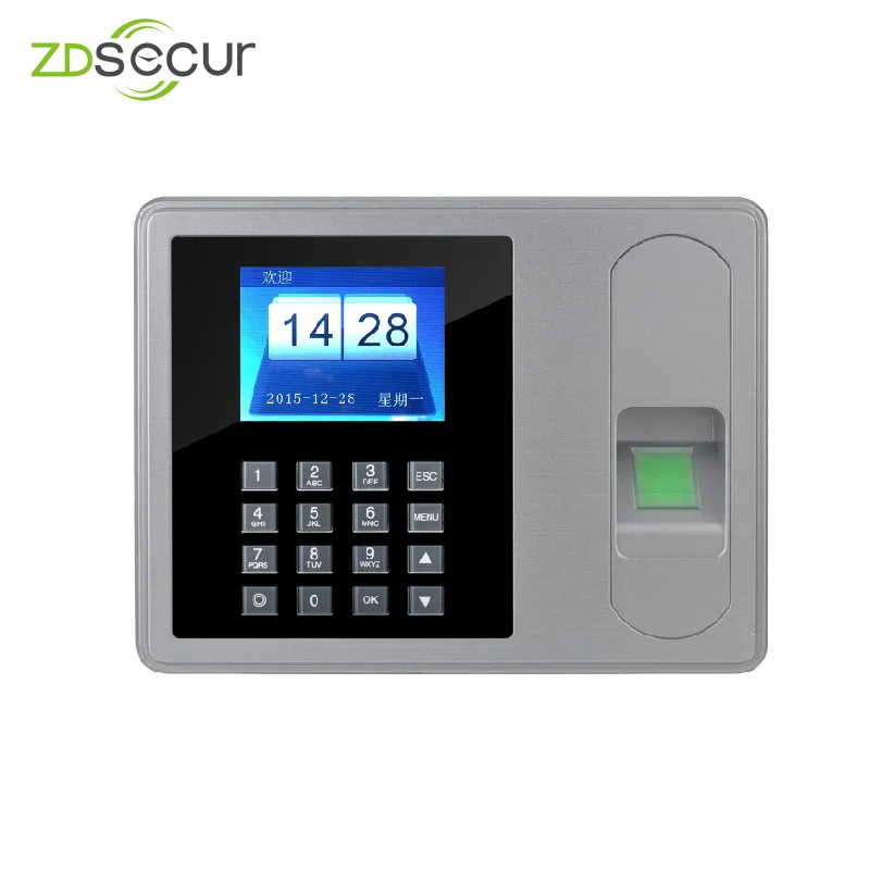 Отпечаток пальца USB пароль время и посещаемость терминал ZDA6|Регистрация времени|