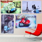 Табличка для мотоцикла винтажная металлическая жестяная вывеска для бара паба декоративные таблички Vespa наклейки на стену Рим Париж Железный плакат домашний декор MN33