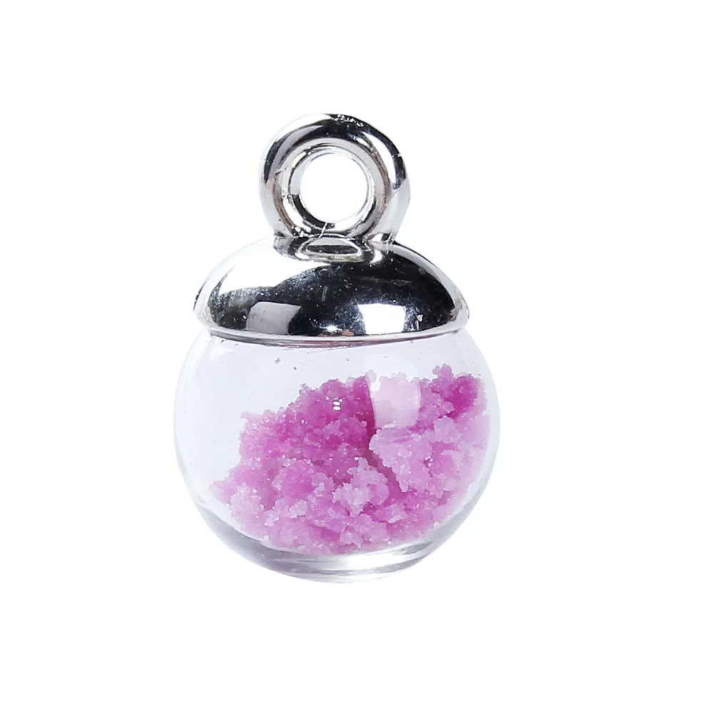 DoreenBeads DIY стеклянный шарик-амулет кулон Прозрачный Многоцветный прозрачный светится в темноте результаты 17 мм(5/") x 12 мм, 10 шт