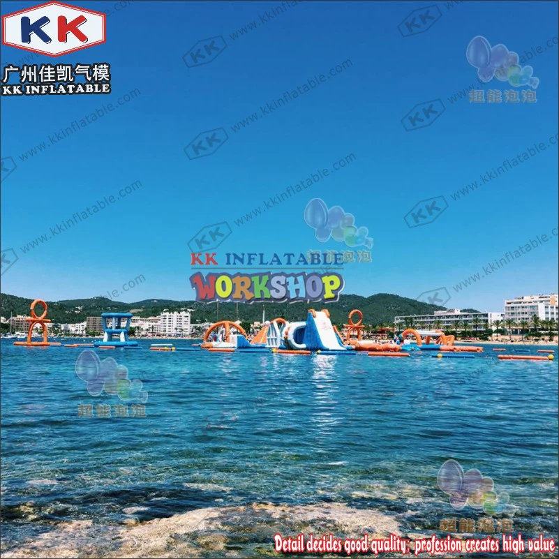 Goede 0.9Mm Pvc Aangepaste Aqua Adventure Opblaasbare Water Attractie