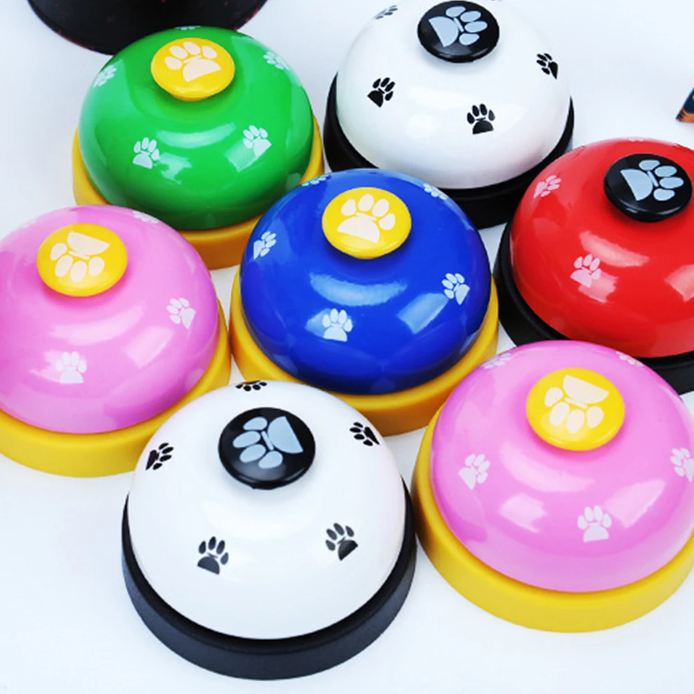 Pet Puppy Dog кошка обучение palying игрушка красочные колокол кошка, собака Training колокол условный рефлекс Training колокол