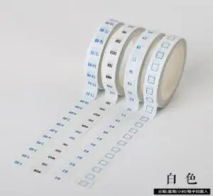 A 4 шт./пакет лента washi недельный план сроки расписание Управления набор "сделай сам" Скрапбукинг журнал проект Happy planner декоративная лента - Цвет: A