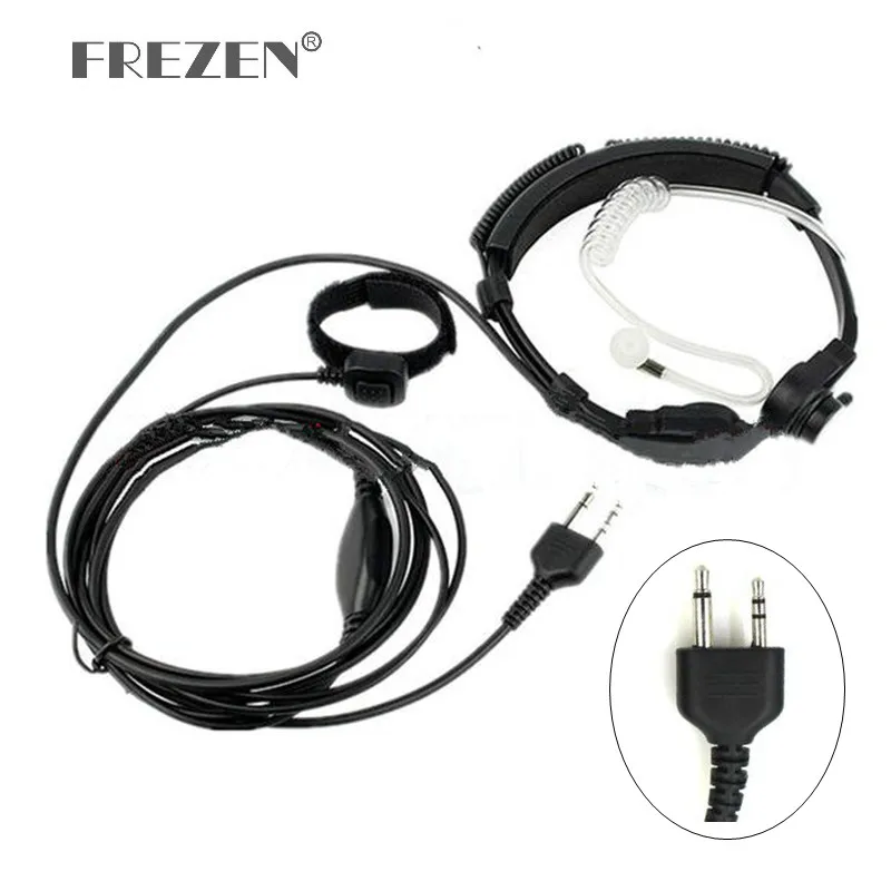 Flexible Throat Mic Microphone Covert Acoustic Tube Earpiece Headphone For Midland LXT210 LXT216 G6 G7 GXT550 GXT650 LXT80 Radio