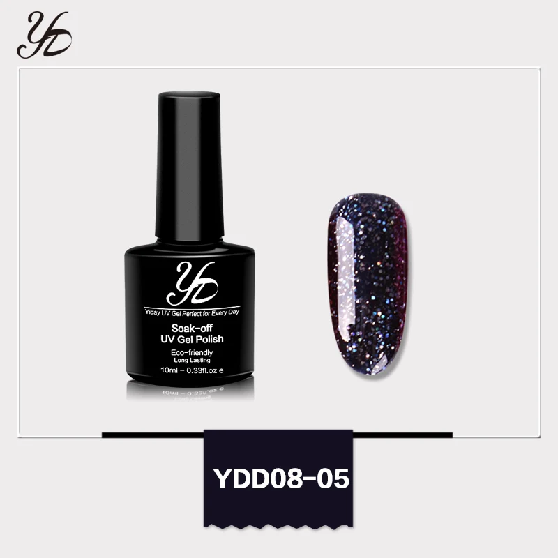 Starry color 05 Yiday Блестящий цветной Блестящий Звездный УФ-гель для ногтей Быстросохнущий лак впитывающий Полупостоянный Гибридный лак для женщин - Цвет: Starry color 05