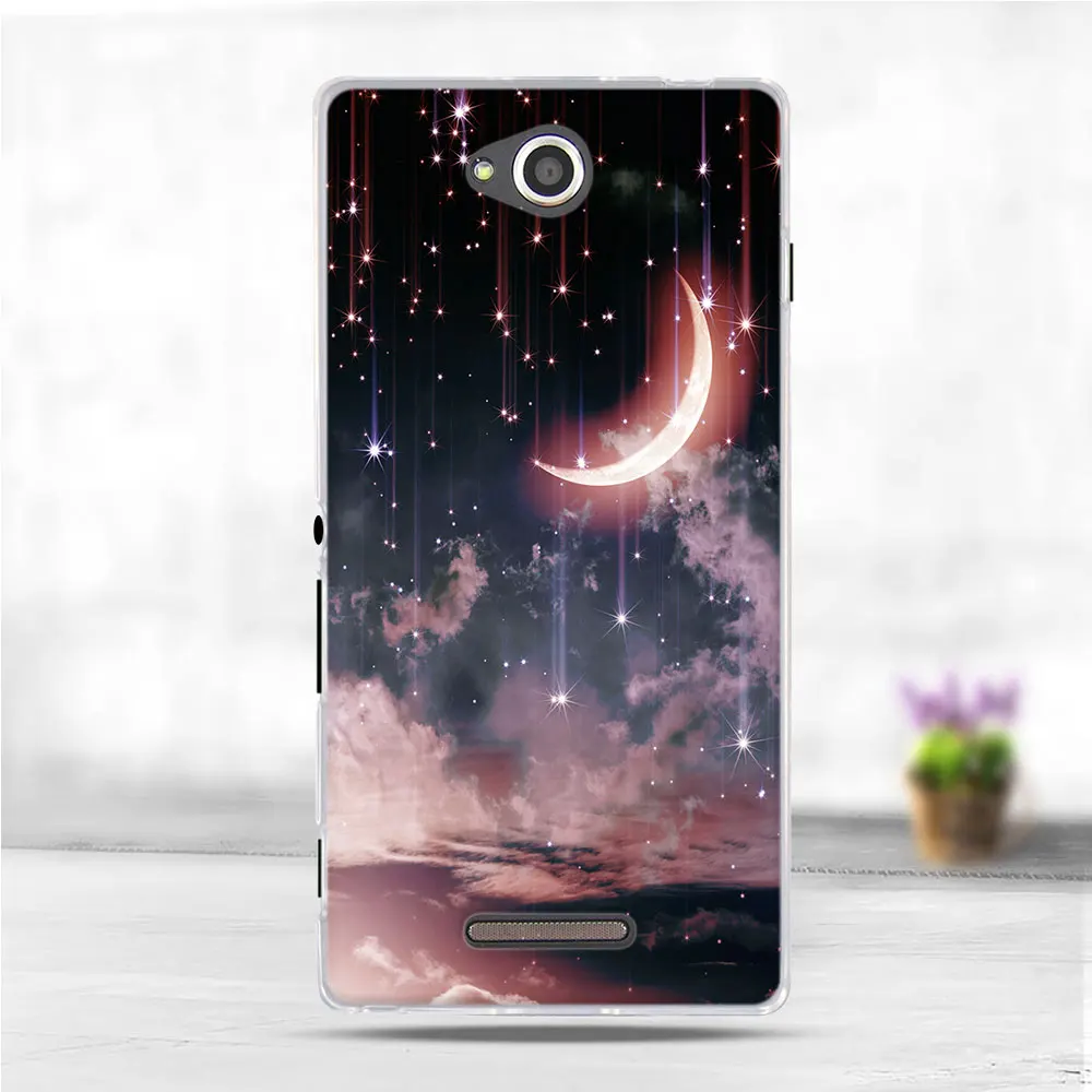 Чехол для Sony Xperia C CN3 S39H C2305 Мягкий Силиконовый ТПУ чехол-накладка ультратонкие