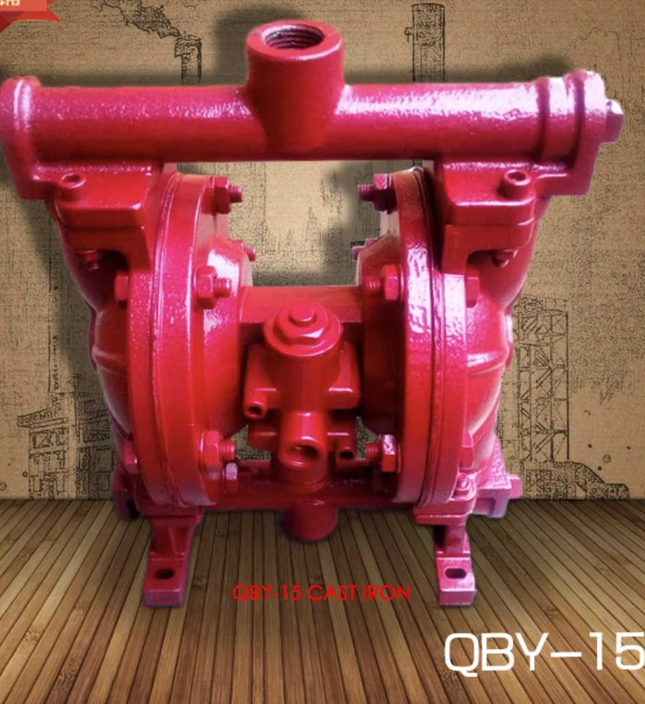 Низкая цена QBY-15 Малый инженерный пластик пневматический мембранный насос 0-1 м3/ч