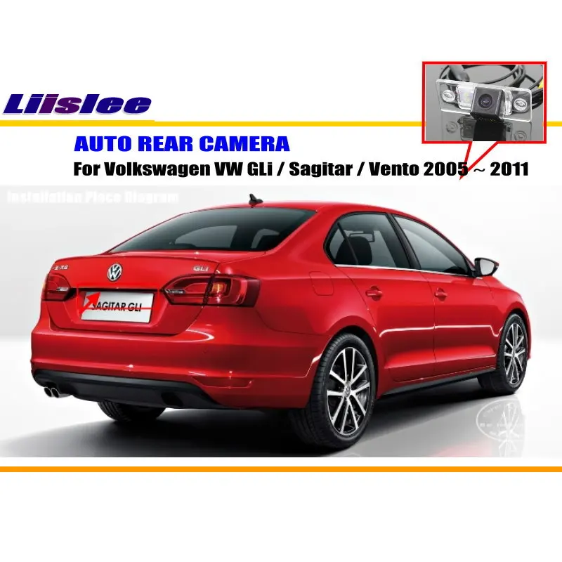 Автомобильная парковочная камера заднего вида для VW GLi Sagitar Vento 2005 ~ 2011 NTST