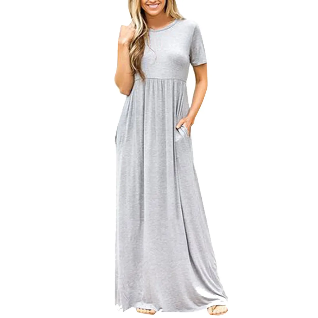 Женские платья Свободная Повседневная Вечерние мяч длинное платье размера плюс