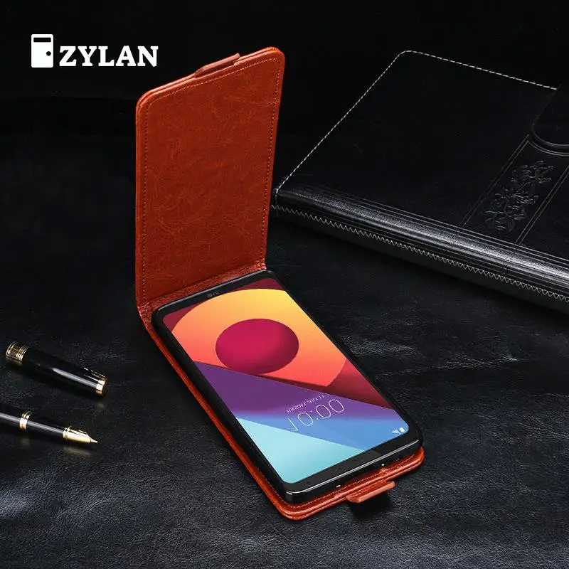 Кожаный чехол ZYLAN для LG Q6 роскошный кожаный a alpha Q6a G6 Mini M700 и подарок | Мобильные