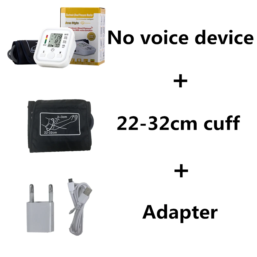 novoice22-32cm cuff JZIKI цифровой измеритель артериального давления, тонометр, портативный измеритель артериального давления, сфигмоманометр - Цвет: novoice22-32cm cuff