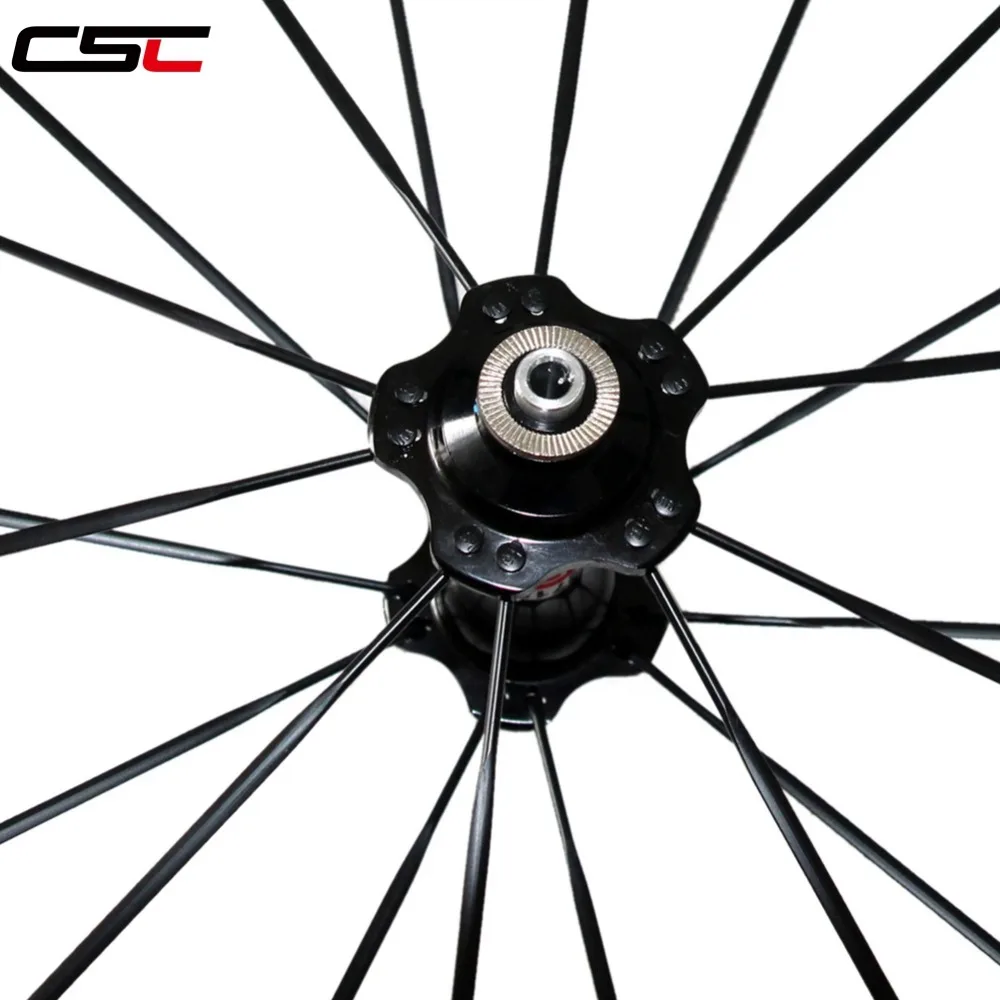 Комплект колес велосипедных из углеродного волокна с глубиной 38 мм и ободом A271SB