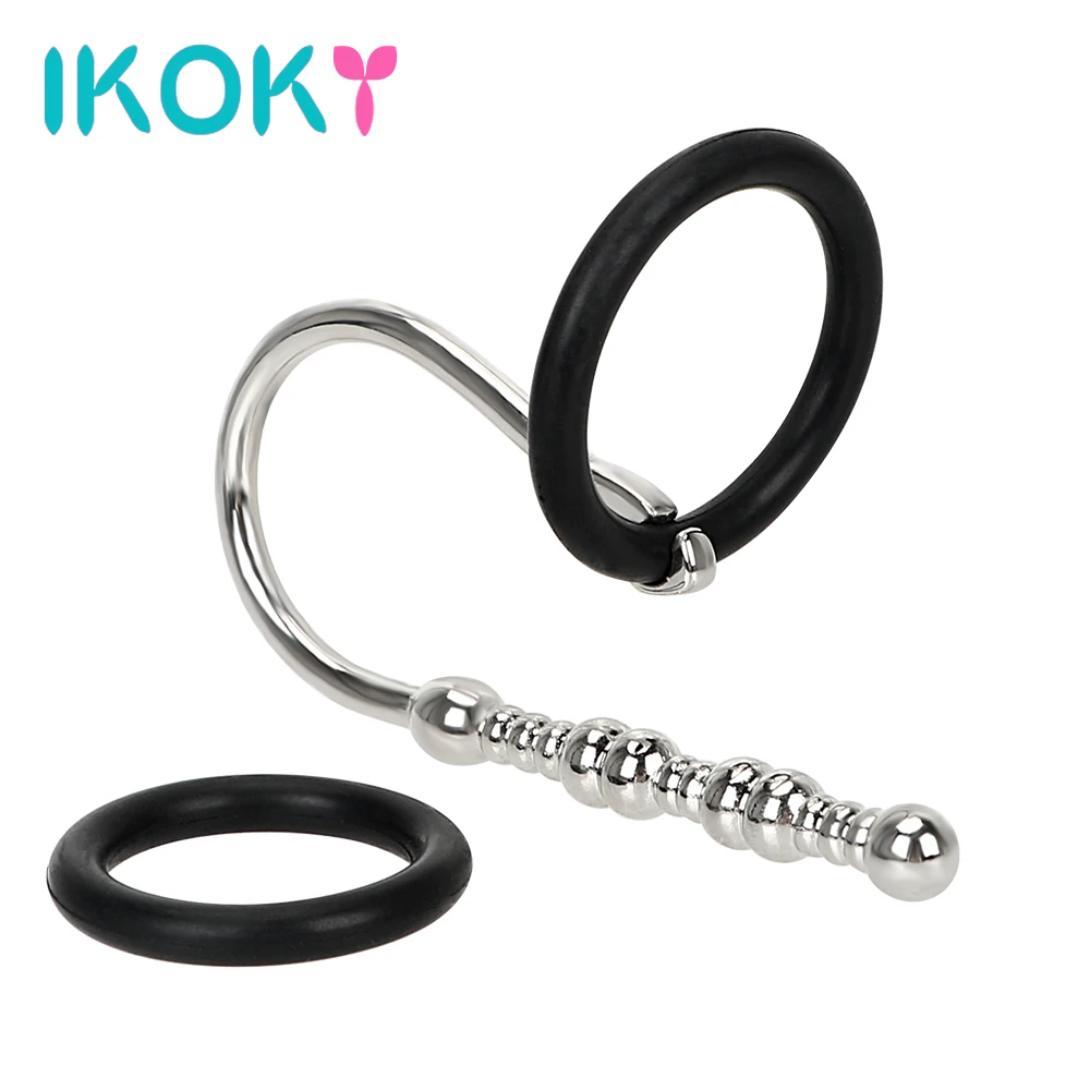 Кольца для пениса IKOKY штекер Мужской Пояс верности секс игрушки мужчин