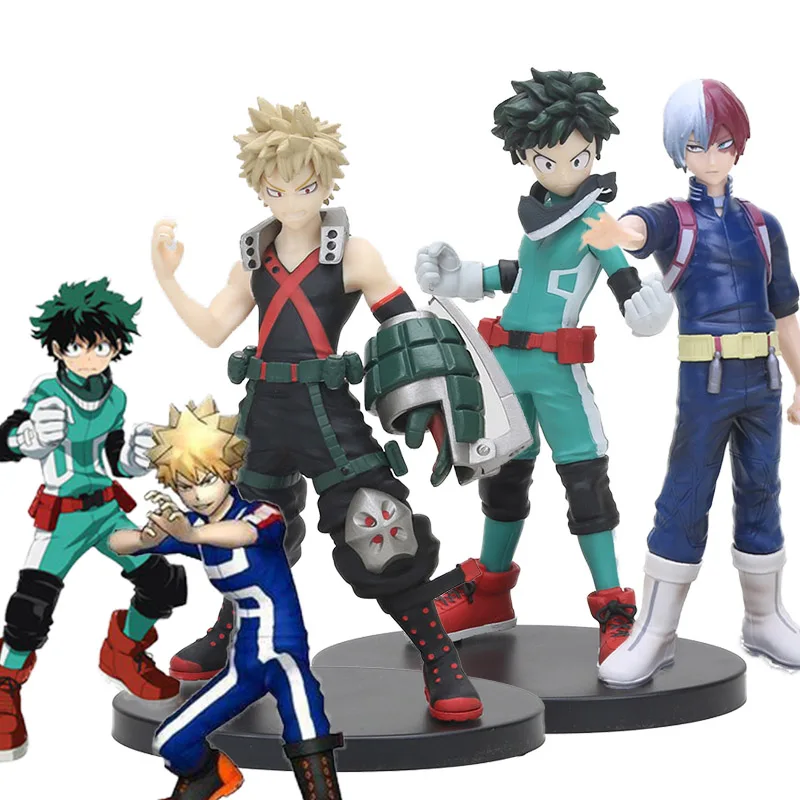 Мой герой DXF рисунок шото Тодороки haku Bakugou Katsuki Boku без Академии все может Фигурки