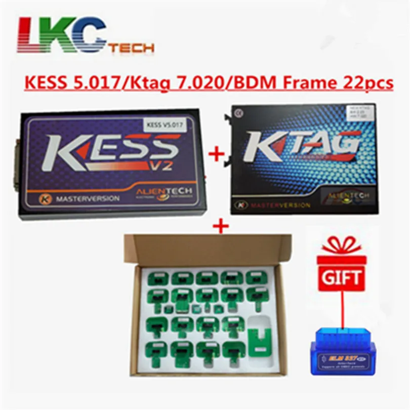 Лучший светодиодный каркас BDM 22 шт.& онлайн V2.47 KESS V2 V5.017& KTAG V7.020 K-TAG V2.23 K TAG Master/OBD2 Manager набор для настройки