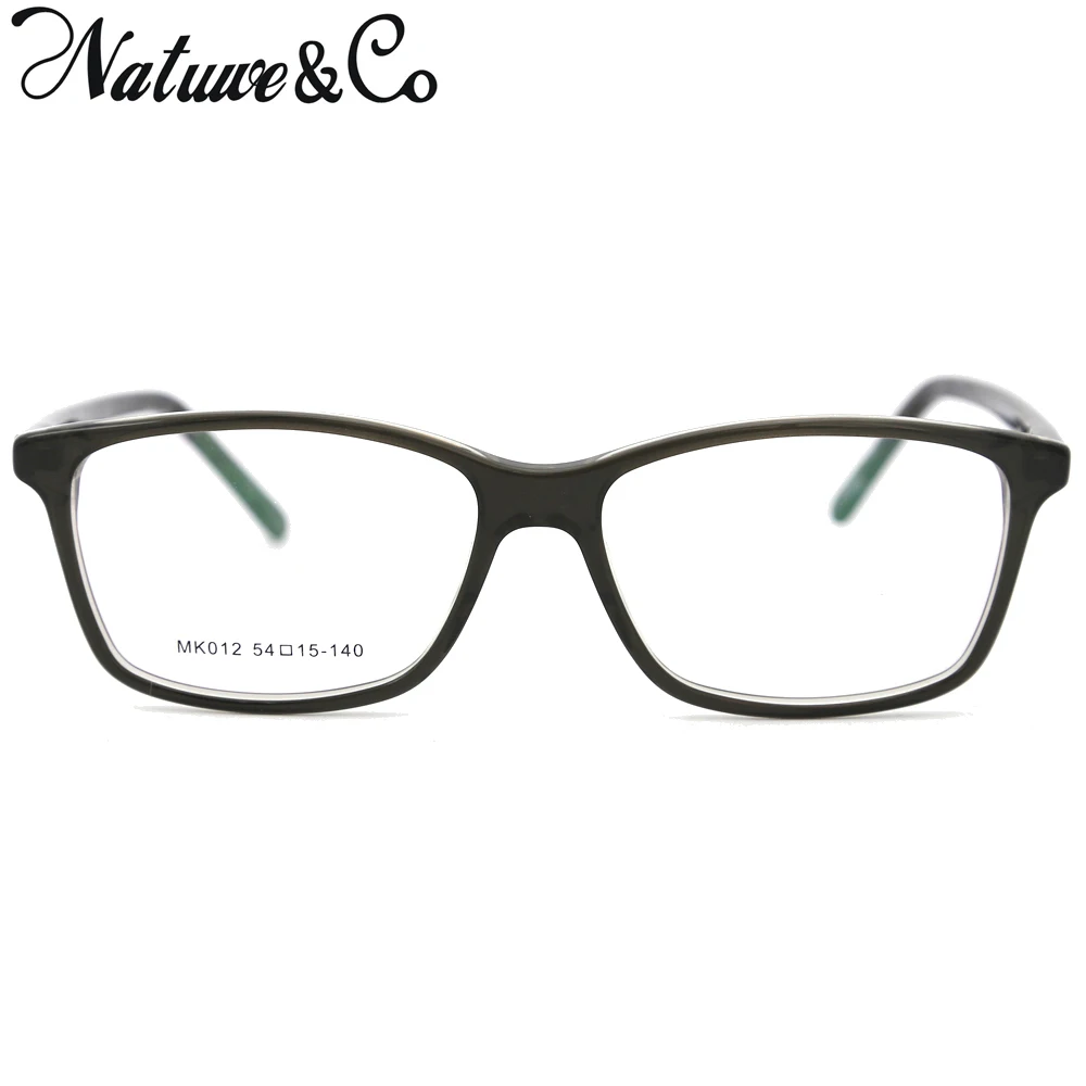 

Классические ацетатные очки Natuwe & Co в стиле ретро, прямоугольные компьютерные очки с прозрачными линзами, специальные дужки 55-38-15-140 мм