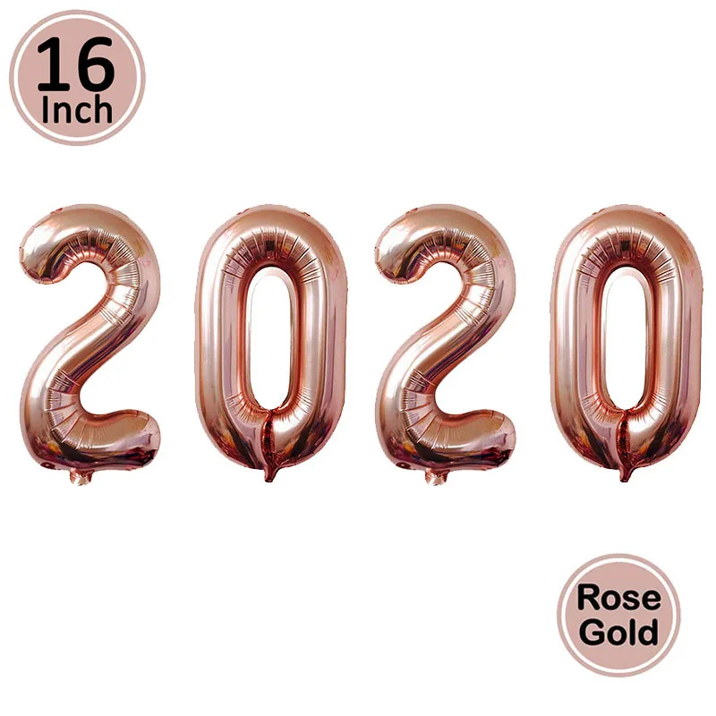 16inch rose gold Воздушные шары из фольги с новогодним Рождеством вечерние украшения для дома украшения Санта Клаус дерево снеговик - Цвет: 16inch rose gold
