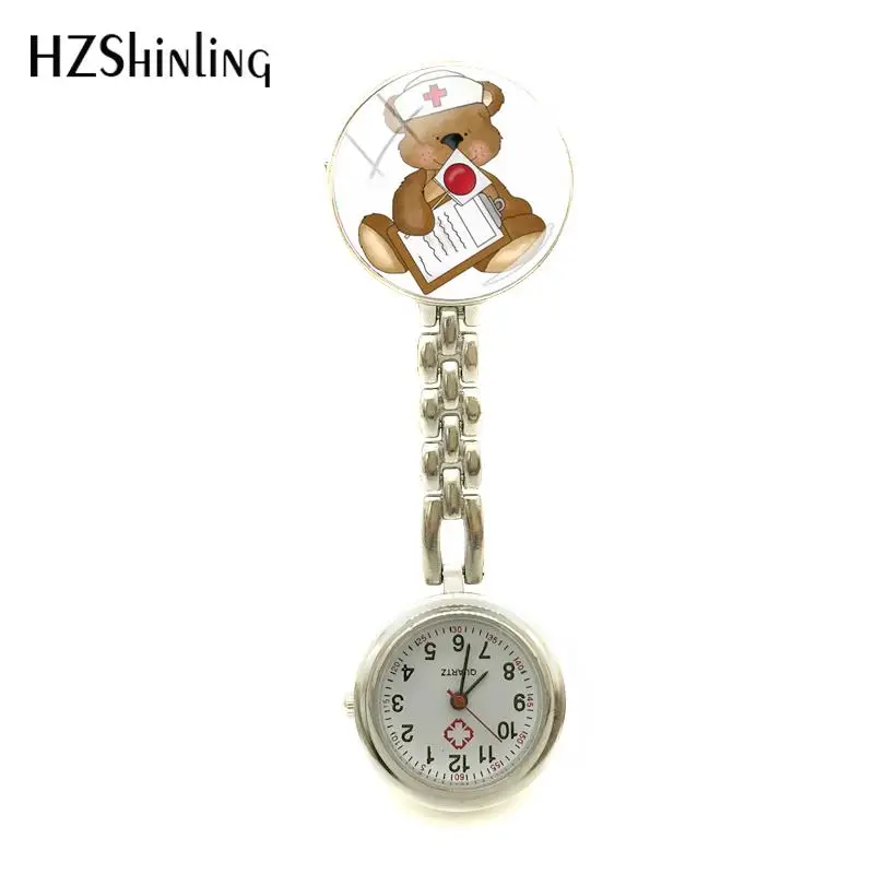 2018 новые Мультяшные часы медсестры Забавные с рисунком круглые Ручные ювелирные