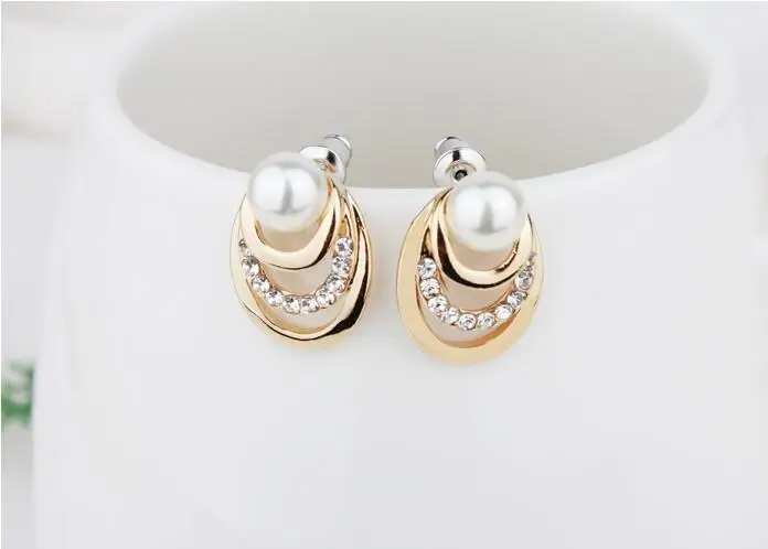 Новые Модные Простые изящные ювелирные изделия темперамент Элегантные Имитация