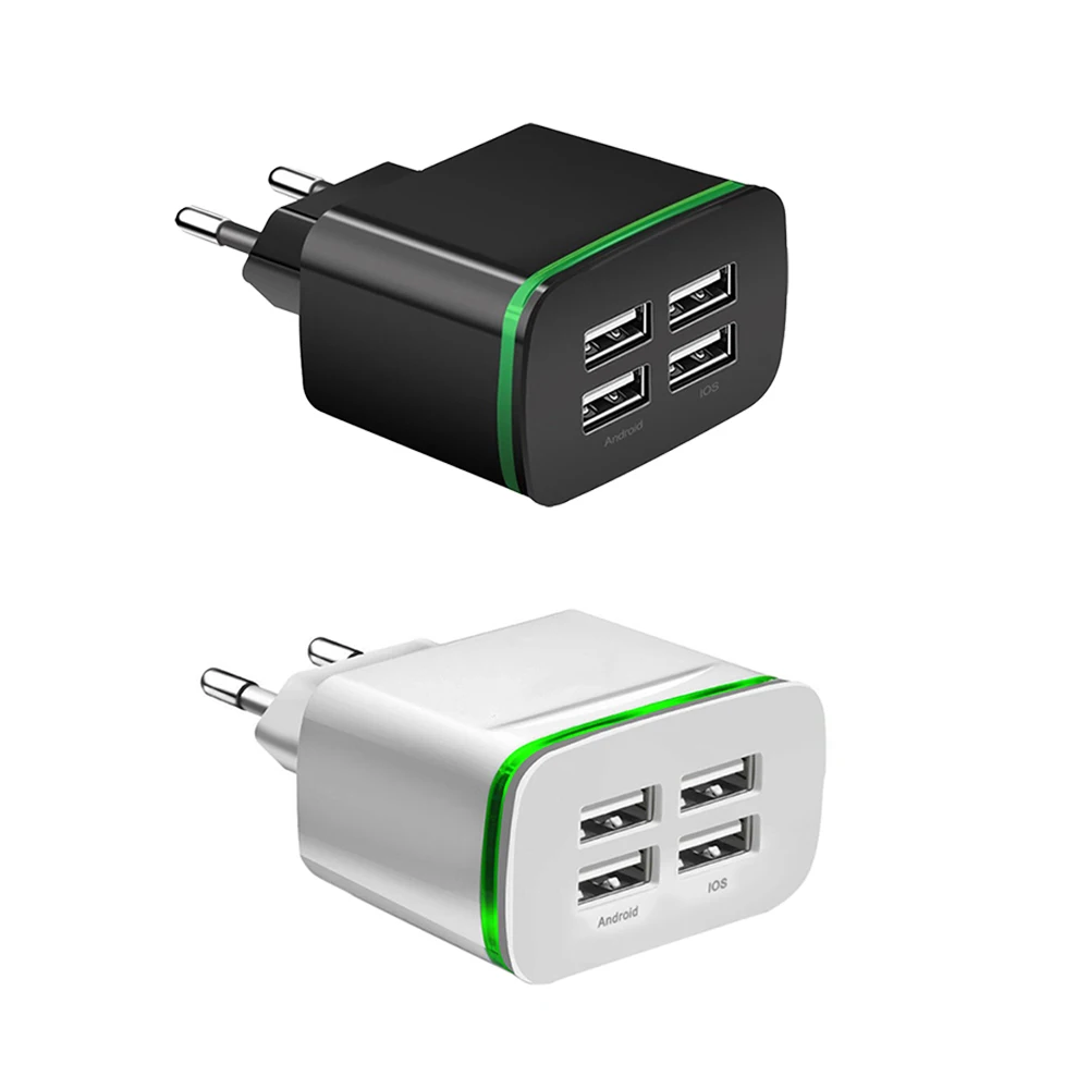 Адаптер для розетки телефона с европейской вилкой настенное зарядное устройство